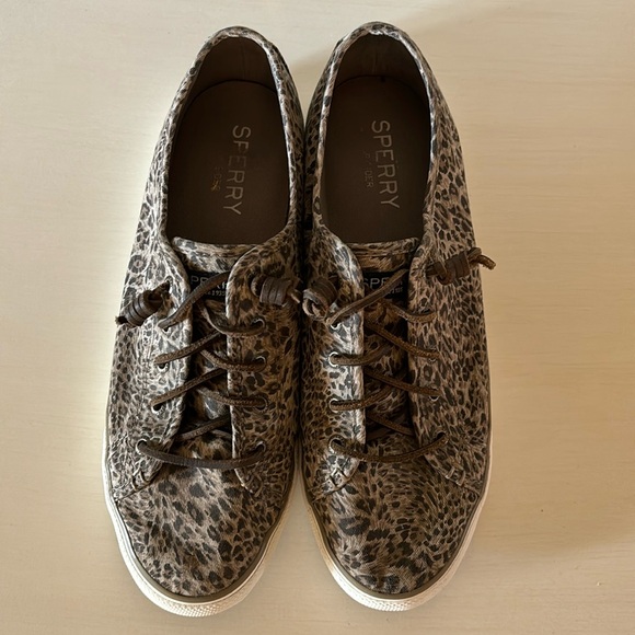Sperry Cheetah Seacoast Sneakers - Picture 2 of 9